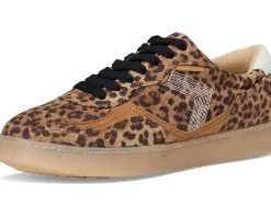 Dr. Scholl's Right On Lace-Up Shoes Leopard Animal Print Clearance