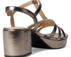 LifeStride Rio Pewter Grey Faux Leather New