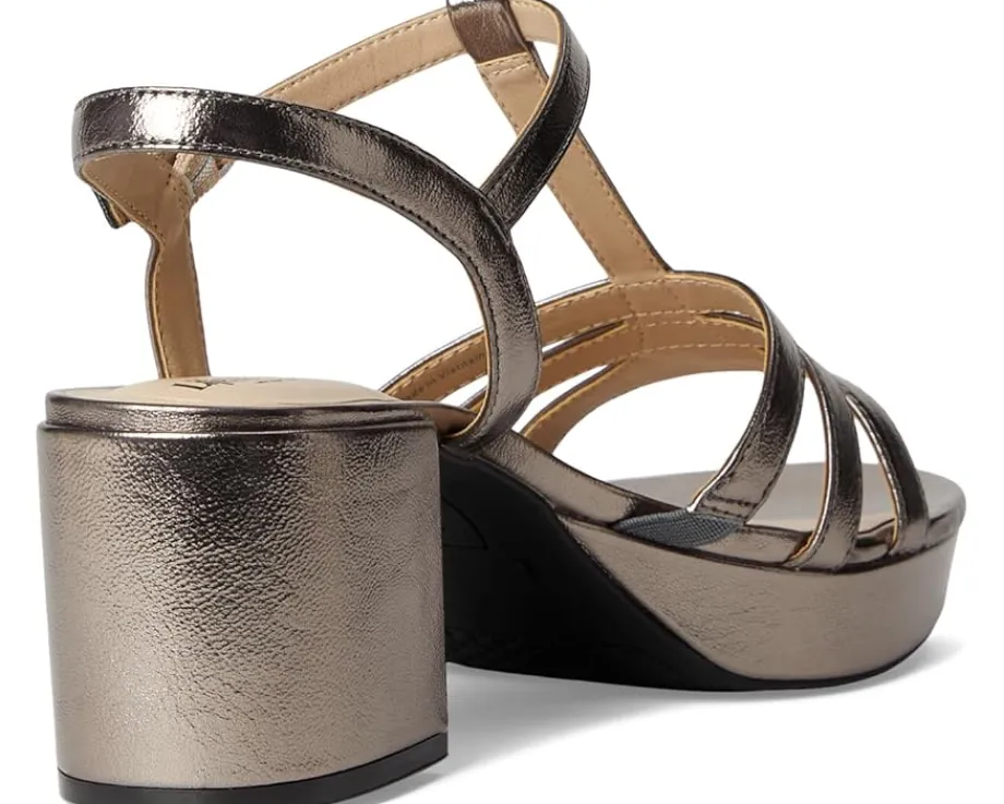 LifeStride Rio Pewter Grey Faux Leather New