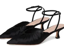 Loeffler Randall Rio Smocked Kitten Heel Black Outlet