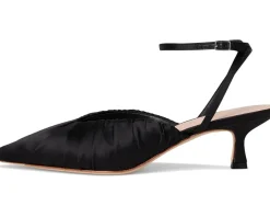 Loeffler Randall Rio Smocked Kitten Heel Black Outlet