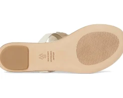 Stuart Weitzman Rio T-strap Sandals Linen