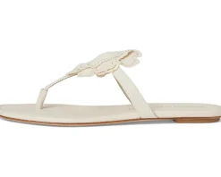 Stuart Weitzman Rio T-strap Sandals Linen
