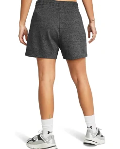 Under Armour Rival Terry Shorts Castlerock Full Heather/Black New