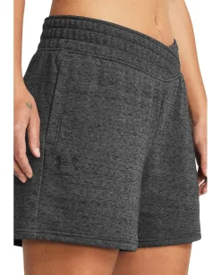 Under Armour Rival Terry Shorts Castlerock Full Heather/Black New