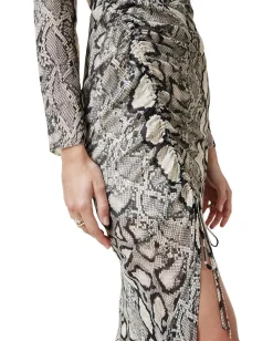 AllSaints Rizo Dress Flow Ecru White Hot