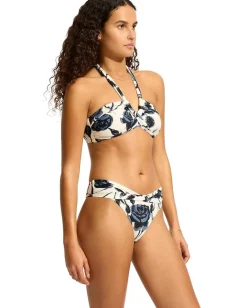 Seafolly Rococo Twist Band Mini Hipster Black