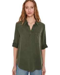 Women Mod-o-doc Roll Tab, Patch Pocket, Tunic