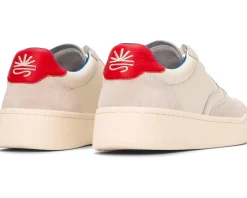 Soludos Roma Sneaker White / Red / French Blue Online