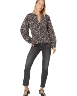 Madewell Romantic Sleeve Top Dark Carob