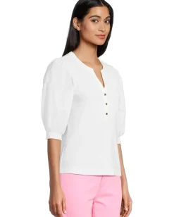 Lilly Pulitzer Ronson Knit Top Resort White Discount