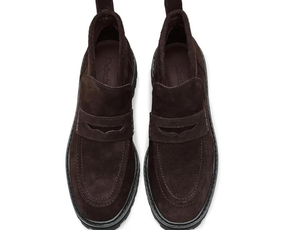 Women Madewell Rory Lug Loafer Bootie - Suede