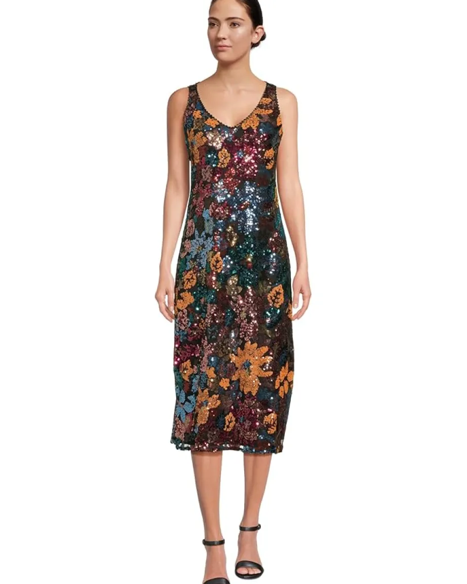 Women Johnny Was Rosali Sequin Dress (Lined)