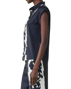 NIC+ZOE Rose Bloom Top Indigo Multi Discount