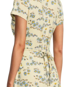 Toad&Co Rose Midi Short Sleeve Dress Barley Daisy Print Online