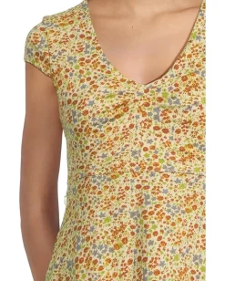 Toad&Co Rosemarie Dress Cinnamon Ditsy Print New
