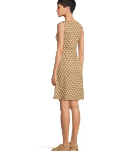 Toad&Co Rosemarie Sleeveless Dress Honey Brown Floral Print Discount