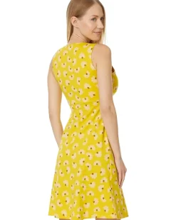 Toad&Co Rosemarie Sleeveless Dress Sulphur 1/2 Daisy Print Discount