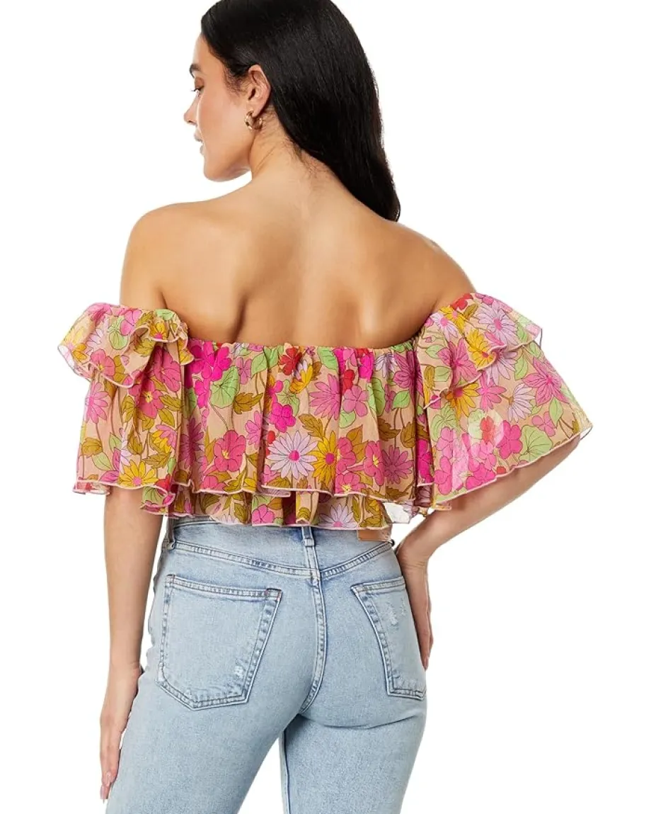 Women Show Me Your Mumu Rossella Ruffle Top