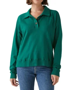 Women Michael Stars Rowan Collared Pullover