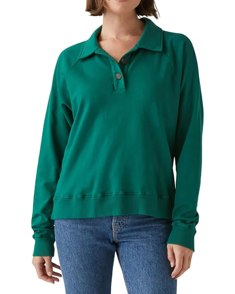 Women Michael Stars Rowan Collared Pullover