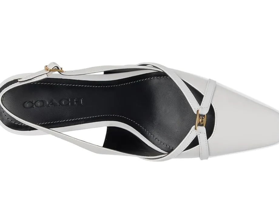 COACH Rowyn Slingback Optic White Outlet