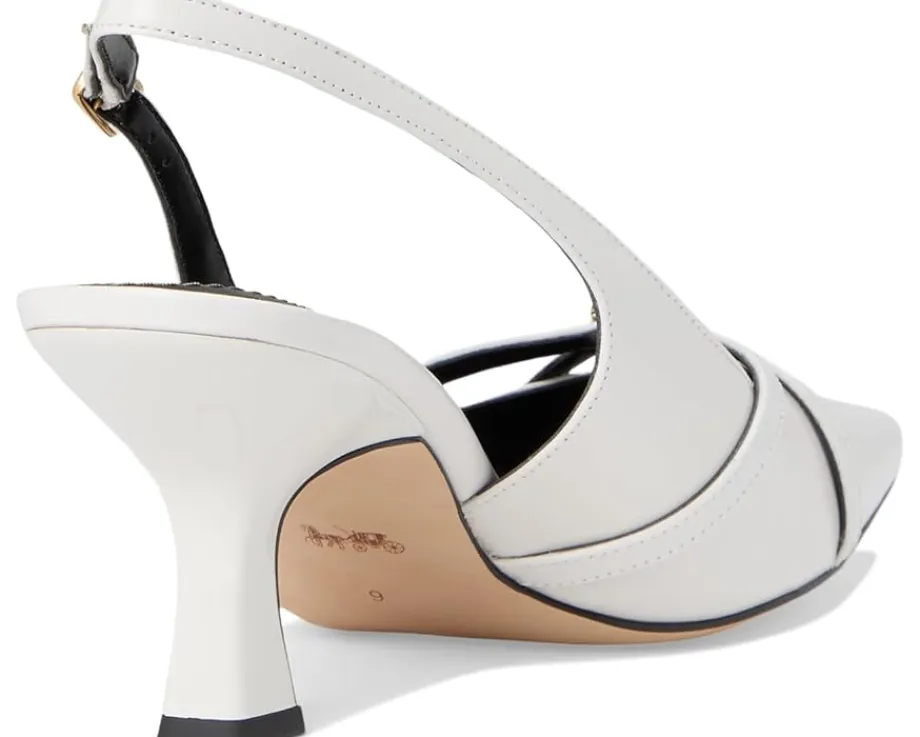 COACH Rowyn Slingback Optic White Outlet