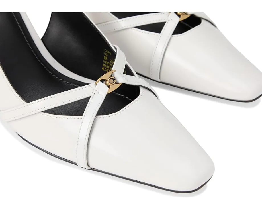 COACH Rowyn Slingback Optic White Outlet