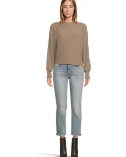 Michael Stars Roxy Balloon Sleeve Top Cobblestone New