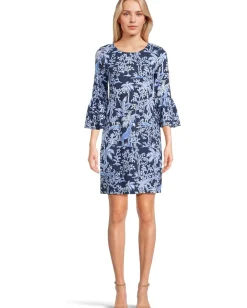 Lilly Pulitzer Rozaline Dress Low Tide Navy Tall Tales Sale