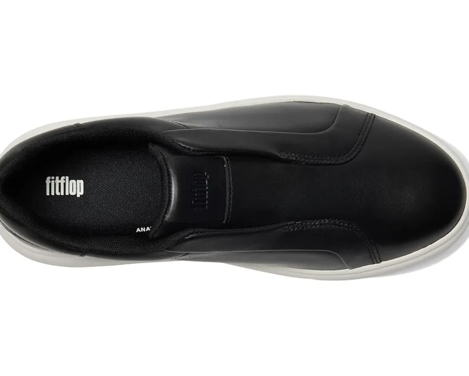 Women FitFlop Rtg Leather Laceless Sneakers