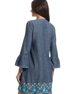 Women Johnny Was Ruffle Sleeve Dress - Kikio