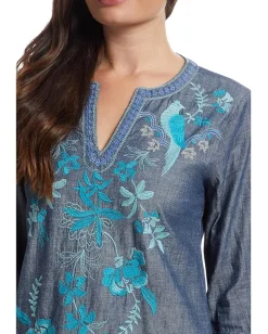 Women Johnny Was Ruffle Sleeve Dress - Kikio