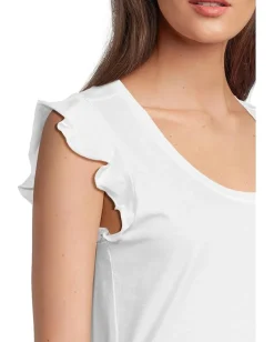Toad&Co Rufflita Tee True White Sale