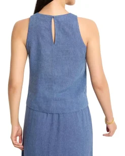 Women NIC+ZOE Rumba Linen Pop On Tank