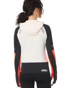 Brooks Run Visible Notch Thermal Hoodie 2.0 Ecru/Fluoro Flash/Black