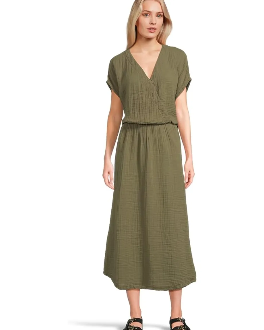 Michael Stars Rylee Midi Dress Olive Sale