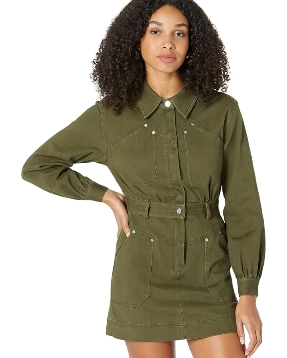 Steve Madden Ryleigh Dress Olive Night New