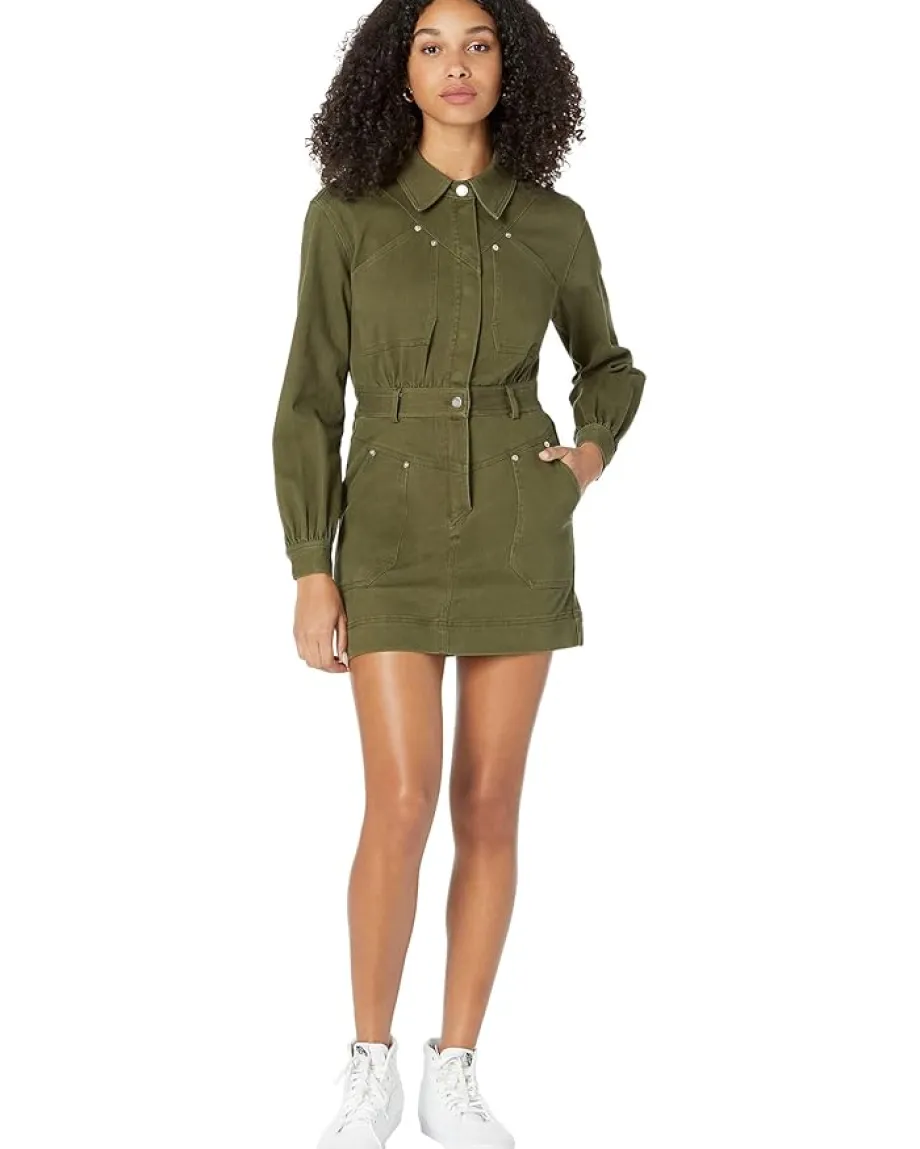 Steve Madden Ryleigh Dress Olive Night New