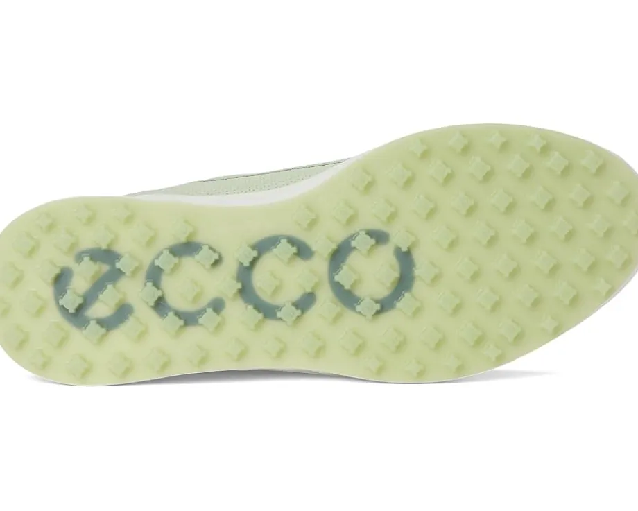 ECCO Golf S Casual Lace Waterproof Golf Shoe Matcha/Gold Metallic Best