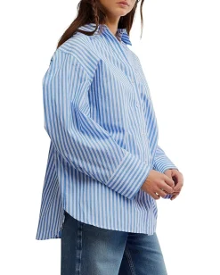 Women Free People Sabine Striped Articulated Shirt