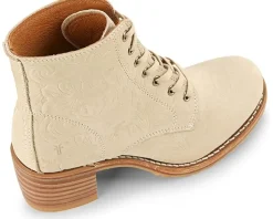 Frye Sabrina 6G Lace Up Ivory Hot