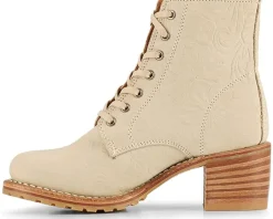 Frye Sabrina 6G Lace Up Ivory Hot