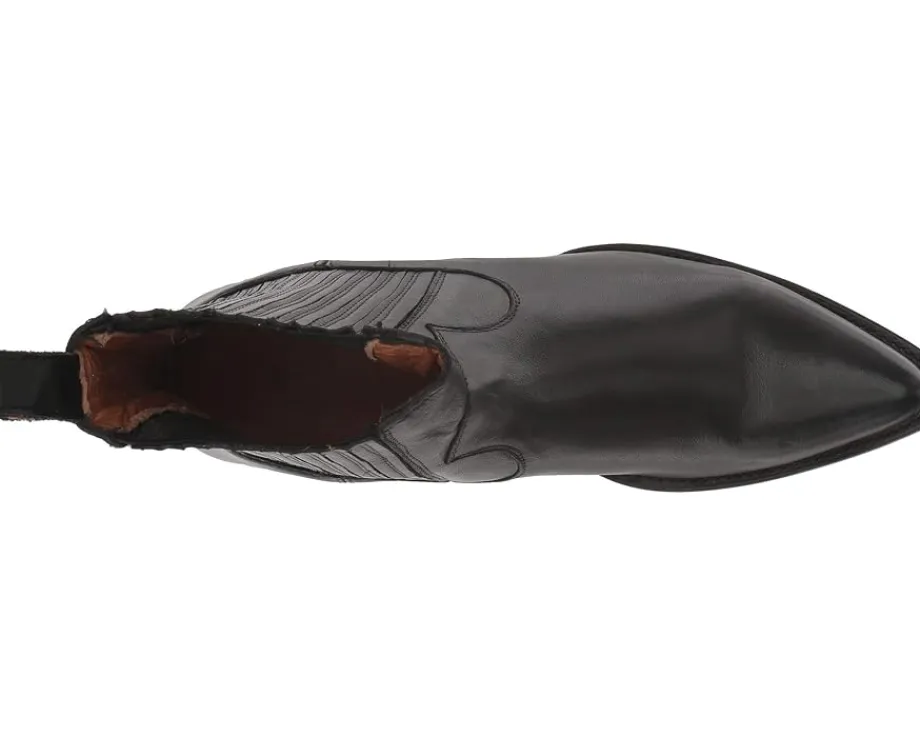 Frye Sacha Chelsea Black Polished Soft Full Grain