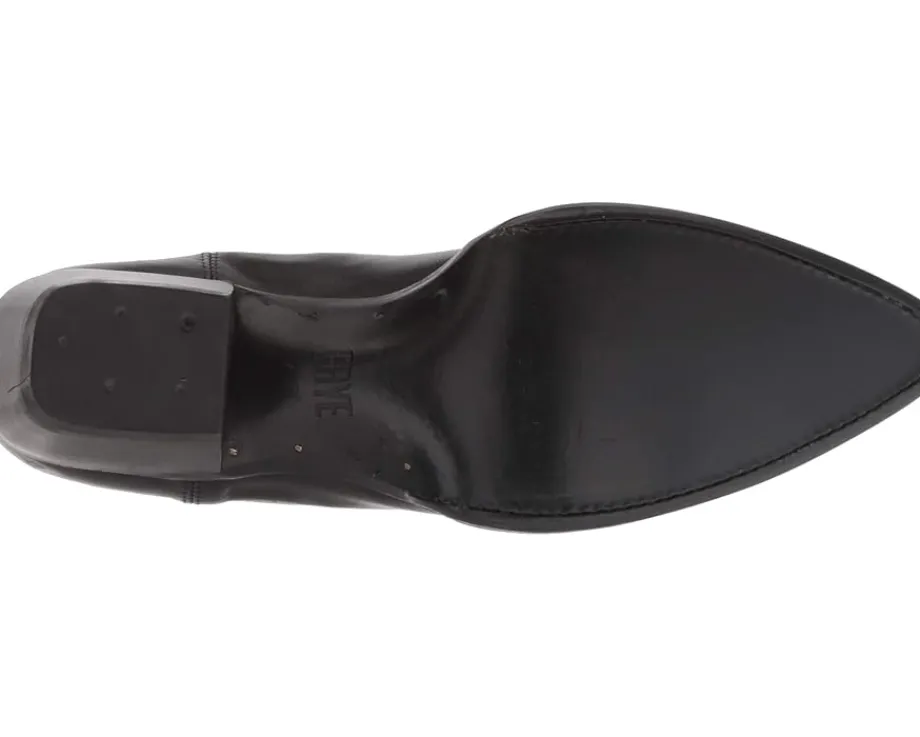 Frye Sacha Chelsea Black Polished Soft Full Grain