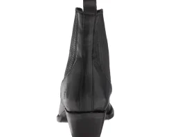 Frye Sacha Chelsea Black Polished Soft Full Grain