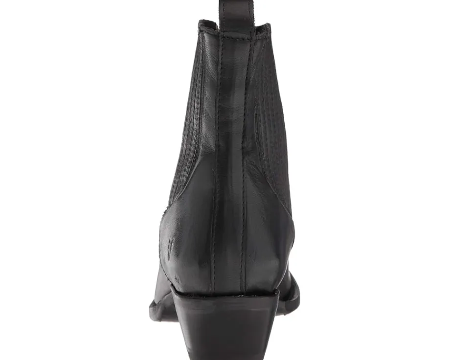 Frye Sacha Chelsea Black Polished Soft Full Grain