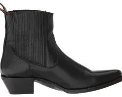 Frye Sacha Chelsea Black Polished Soft Full Grain
