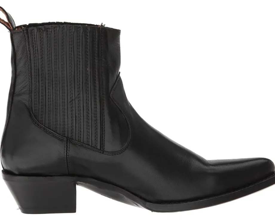 Frye Sacha Chelsea Black Polished Soft Full Grain