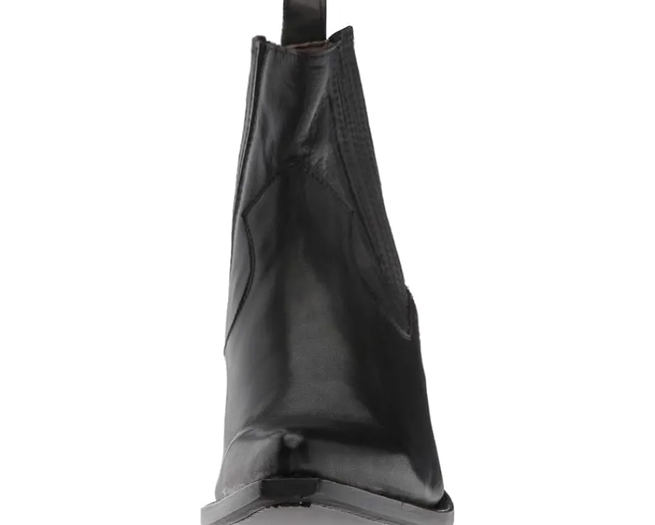 Frye Sacha Chelsea Black Polished Soft Full Grain